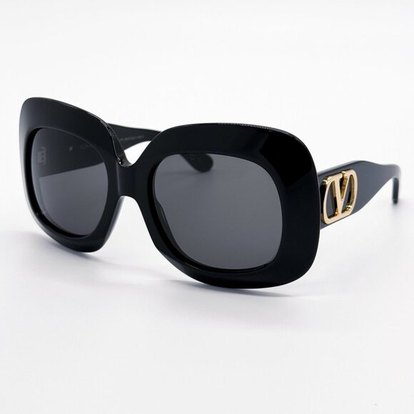 NEW VALENTINO SUNGLASSES VLS-180A BLACK/GRAY WOMEN EYEWEAR main image 5